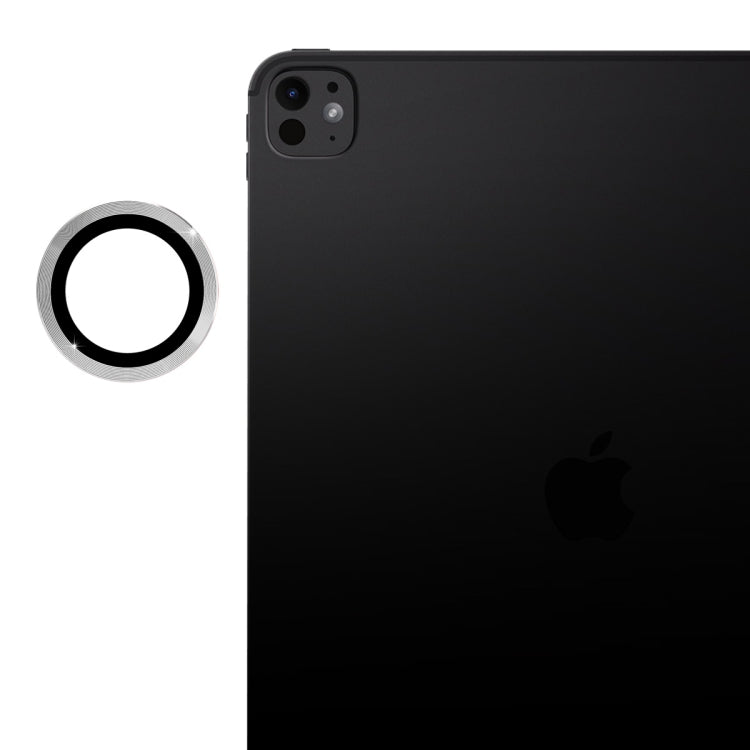 For iPad Pro 11 / 13 2024 ENKAY Hat-Prince 9H Rear Camera Lens Aluminium Alloy Tempered Glass Film(Silver) - iPad Pro 11 2024 Tempered Glass by ENKAY | Online Shopping South Africa | PMC TechLife | Buy Now Pay Later Mobicred