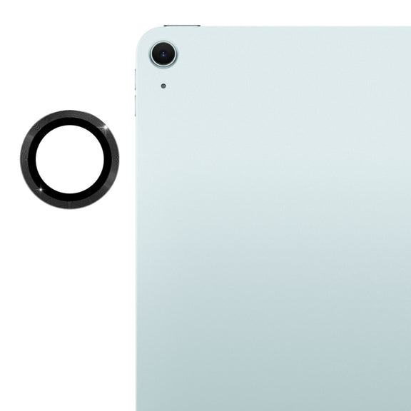For iPad Air 11 / 13 2025 / 2024 ENKAY Hat-Prince 9H Rear Camera Lens Aluminium Alloy Tempered Glass Film(Black)