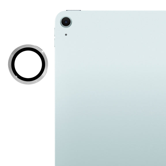 For iPad Air 11 / 13 2025 / 2024 ENKAY Hat-Prince 9H Rear Camera Lens Aluminium Alloy Tempered Glass Film(Silver)
