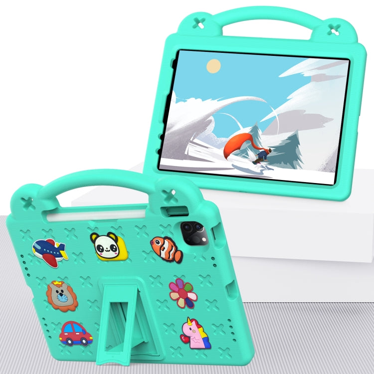 For iPad Air 11 2025 / 2024 Handle Kickstand Children EVA Shockproof Tablet Case(Mint Green) - free shipping - PMC TechLife - Order now!
