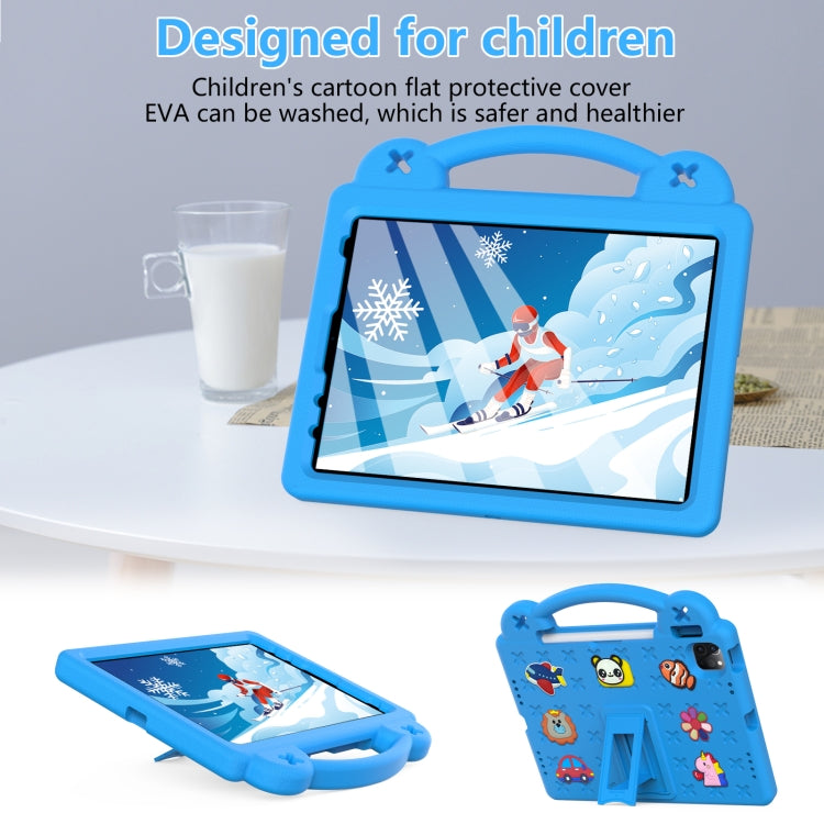 For iPad Air 11 2024 Handle Kickstand Children EVA Shockproof Tablet Case(Sky Blue) - iPad Air 11 2024 Cases by PMC TechLife | Online Shopping South Africa | PMC TechLife | Buy Now Pay Later Mobicred