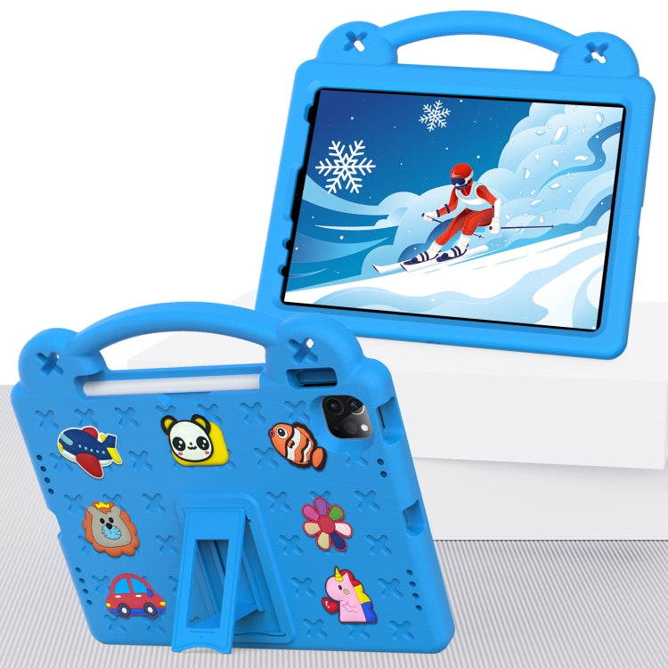 For  iPad Pro 11 2024 Handle Kickstand Children EVA Shockproof Tablet Case(Sky Blue) - iPad Pro 11 2024 Cases by PMC TechLife | Online Shopping South Africa | PMC TechLife | Buy Now Pay Later Mobicred
