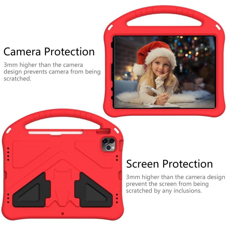 For iPad Air 11 2024 EVA Shockproof Tablet Case with Holder(Red) - iPad Air 11 2024 Cases by PMC TechLife | Online Shopping South Africa | PMC TechLife | Buy Now Pay Later Mobicred