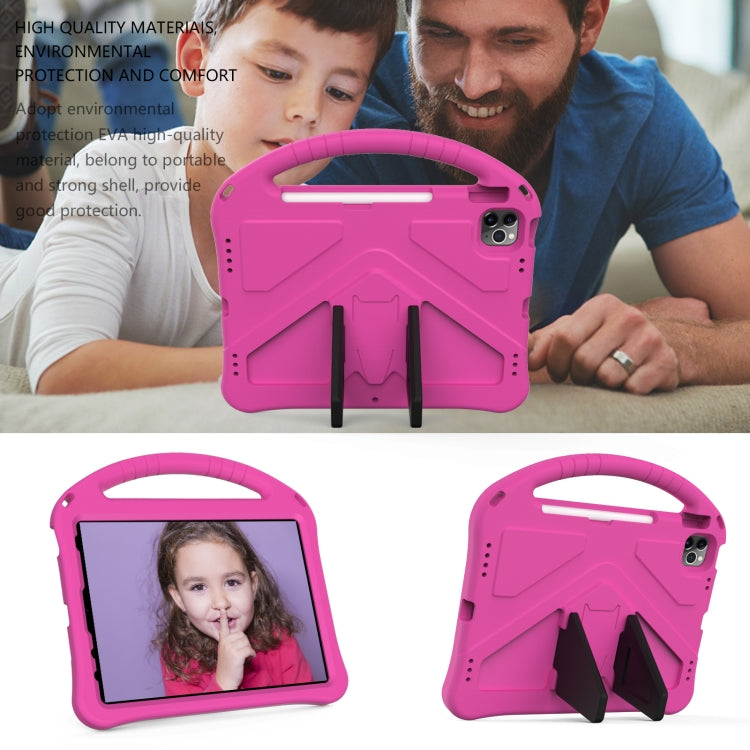 For iPad Air 11 2024 EVA Shockproof Tablet Case with Holder(RoseRed) - iPad Air 11 2024 Cases by PMC TechLife | Online Shopping South Africa | PMC TechLife | Buy Now Pay Later Mobicred