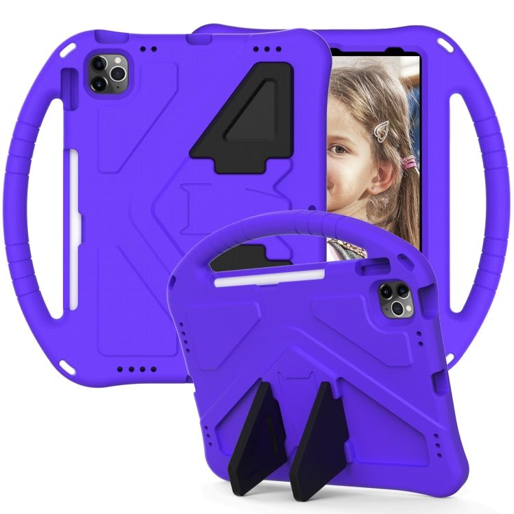 For iPad Air 11 2024 EVA Shockproof Tablet Case with Holder(Purple) - iPad Air 11 2024 Cases by PMC TechLife | Online Shopping South Africa | PMC TechLife | Buy Now Pay Later Mobicred