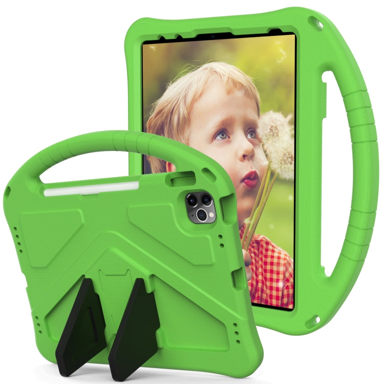 For iPad Air 11 2024 EVA Shockproof Tablet Case with Holder(Green) - iPad Air 11 2024 Cases by PMC TechLife | Online Shopping South Africa | PMC TechLife | Buy Now Pay Later Mobicred