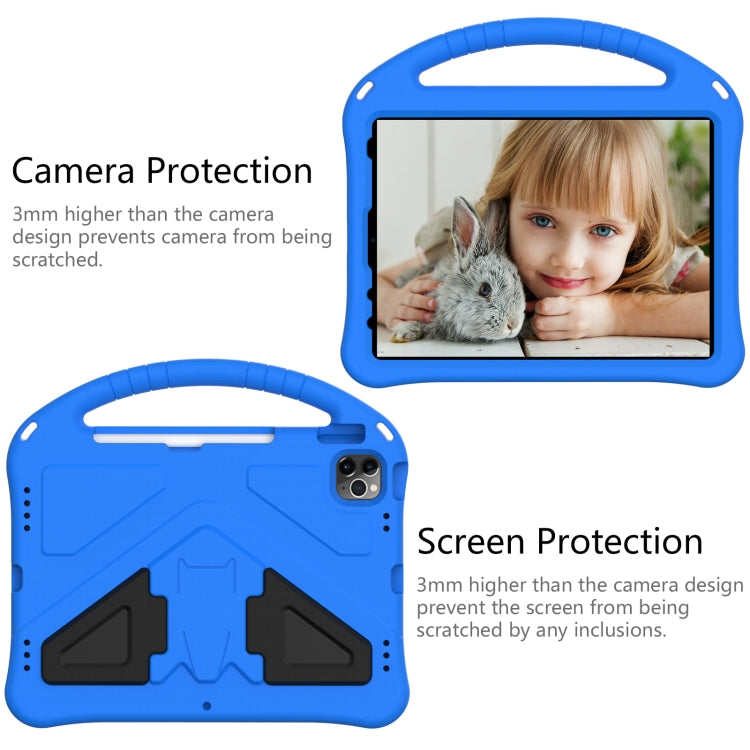 For iPad Pro 11 2024 EVA Shockproof Tablet Case with Holder(Blue) - iPad Pro 11 2024 Cases by PMC TechLife | Online Shopping South Africa | PMC TechLife | Buy Now Pay Later Mobicred