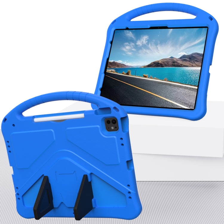 For iPad Air 13 2024 EVA Shockproof Tablet Case with Holder(Blue) - iPad Air 13 2024 Cases by PMC TechLife | Online Shopping South Africa | PMC TechLife | Buy Now Pay Later Mobicred