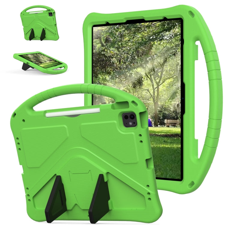 For iPad Air 13 2024 EVA Shockproof Tablet Case with Holder(Green) - iPad Air 13 2024 Cases by PMC TechLife | Online Shopping South Africa | PMC TechLife | Buy Now Pay Later Mobicred