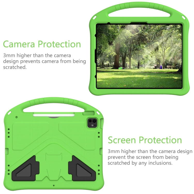 For iPad Air 13 2024 EVA Shockproof Tablet Case with Holder(Green) - iPad Air 13 2024 Cases by PMC TechLife | Online Shopping South Africa | PMC TechLife | Buy Now Pay Later Mobicred
