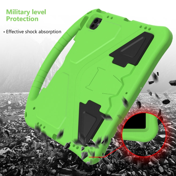 For iPad Air 13 2024 EVA Shockproof Tablet Case with Holder(Green) - iPad Air 13 2024 Cases by PMC TechLife | Online Shopping South Africa | PMC TechLife | Buy Now Pay Later Mobicred