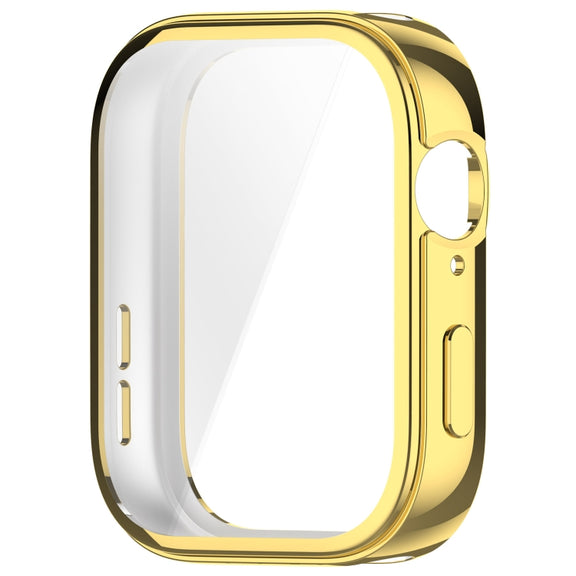 For Huawei Watch Fit 3 Full Coverage TPU Electroplated Watch Protective Case(Gold)