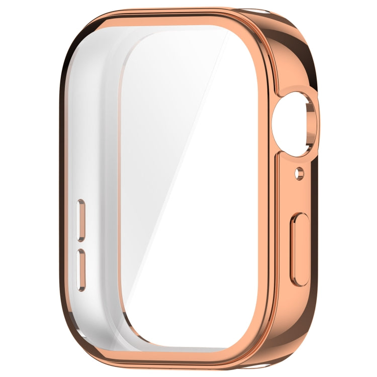 For Huawei Watch Fit 3 Full Coverage TPU Electroplated Watch Protective Case(Rose Gold)