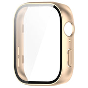 For Huawei Watch Fit 3 PC + Tempered Film Integrated Watch Protective Case(Matte Gold)
