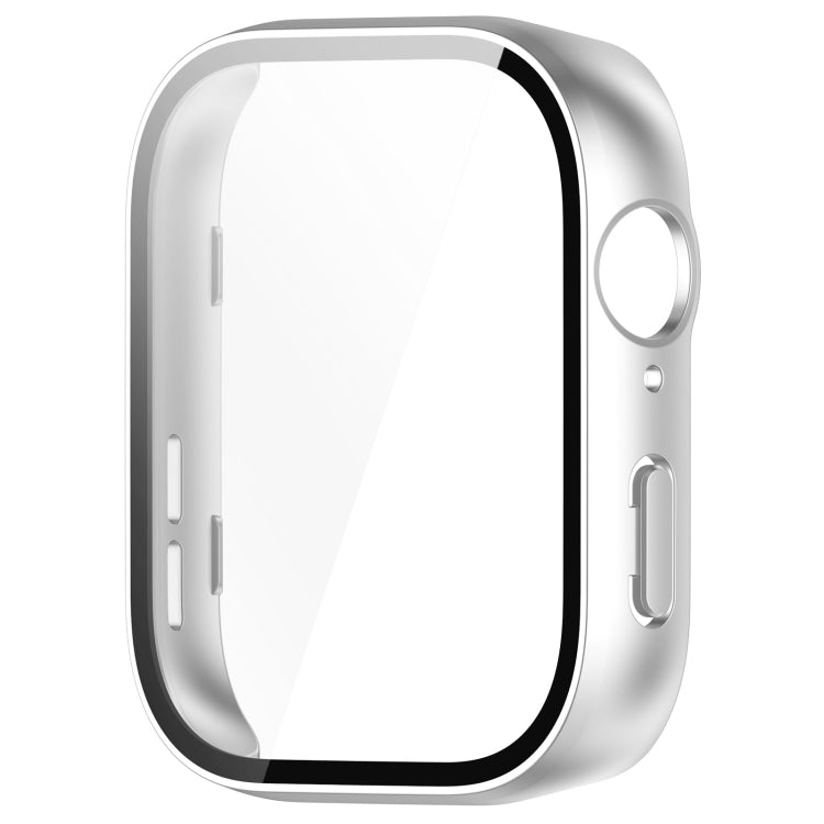 For Huawei Watch Fit 3 PC + Tempered Film Integrated Watch Protective Case(Matte Silver) - Watch Cases by PMC TechLife | Online Shopping South Africa | PMC TechLife | Buy Now Pay Later Mobicred