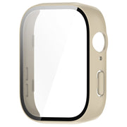 For Huawei Watch Fit 3 PC + Tempered Film Integrated Watch Protective Case(Ivory White)