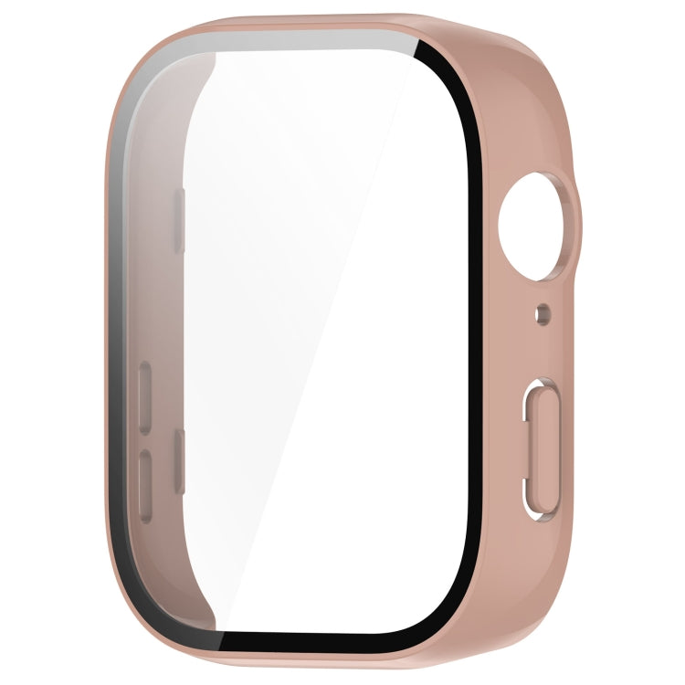 For Huawei Watch Fit 3 PC + Tempered Film Integrated Watch Protective Case(Pink) - Watch Cases by PMC TechLife | Online Shopping South Africa | PMC TechLife | Buy Now Pay Later Mobicred