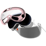 For Apple Vision Pro Electroplated TPU Protective Case VR Glasses Accessories(Pink)