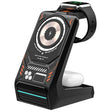 T21 3 in 1 Mecha Charger Mobile Phone Watch Earphone Desktop Wireless Charging Dock Station(Black) - Wireless Charger by PMC Jewellery | Online Shopping South Africa | PMC Jewellery | Buy Now Pay Later Mobicred