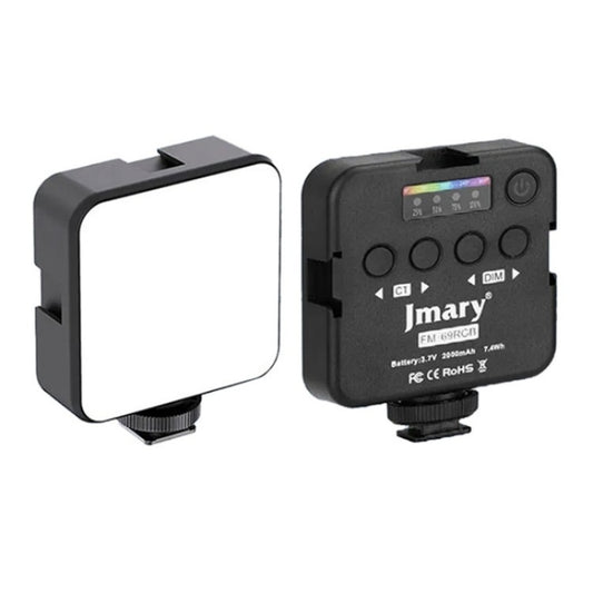 JMARY FM-69RGB Portable Mini RGB Video Light Camera Light Photography Lighting Lamp - free shipping - PMC Jewellery - Order now!