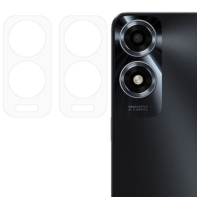 For OPPO A2x 5G 2pcs ENKAY 9H Rear Camera Lens Tempered Glass Film(Transparent)
