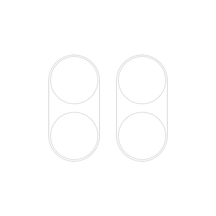 For vivo Y03 Global 2pcs ENKAY Hat-Prince 9H Rear Camera Lens Tempered Glass Film(Transparent)