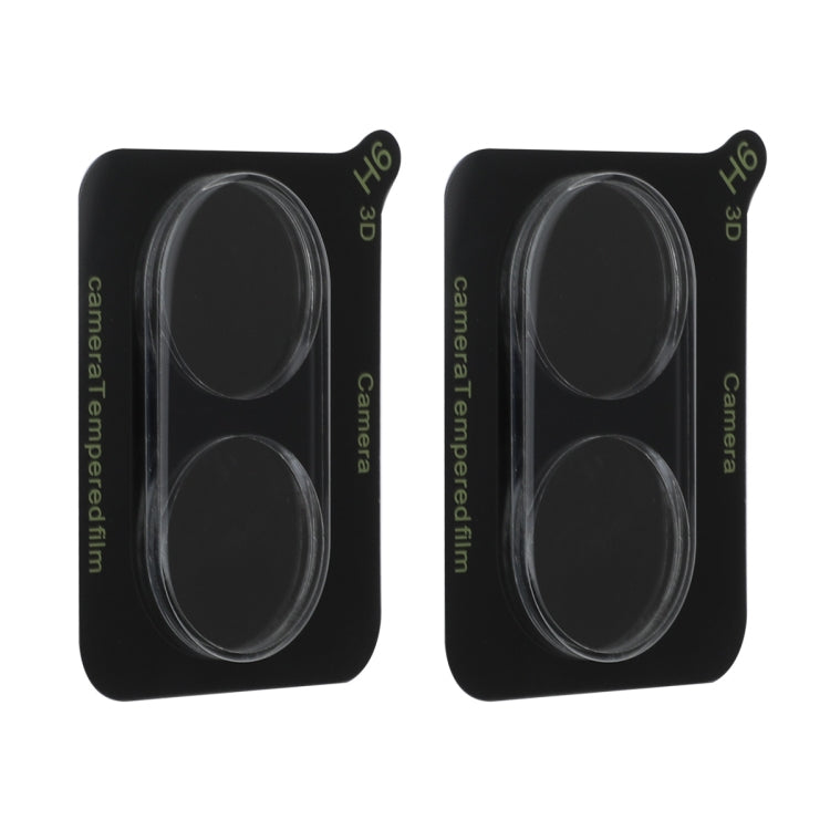 For vivo Y03 Global 2pcs ENKAY Hat-Prince 9H Rear Camera Lens Tempered Glass Film(Transparent)