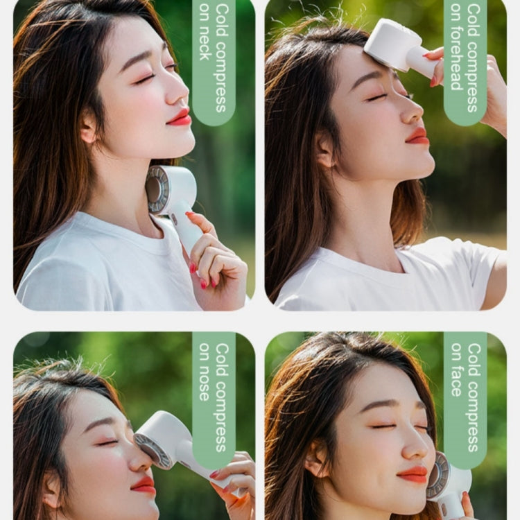 WX-633 Summer Handheld Fan 3 Speeds Semiconductor Cold Compress Desk Fan(Baby Blue) - Electric Fans by PMC TechLife | Online Shopping South Africa | PMC TechLife | Buy Now Pay Later Mobicred