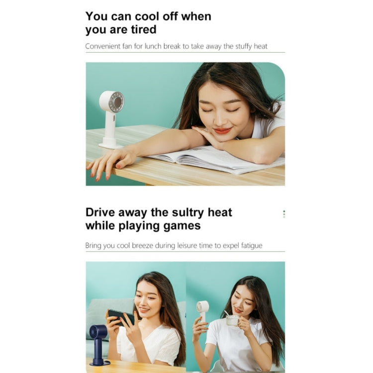 WX-633 Summer Handheld Fan 3 Speeds Semiconductor Cold Compress Desk Fan(Baby Blue) - Electric Fans by PMC TechLife | Online Shopping South Africa | PMC TechLife | Buy Now Pay Later Mobicred