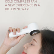 WX-625 Cold Compress Function Portable Mini Summer Fan Handheld Cooling Fan(Baby Blue)