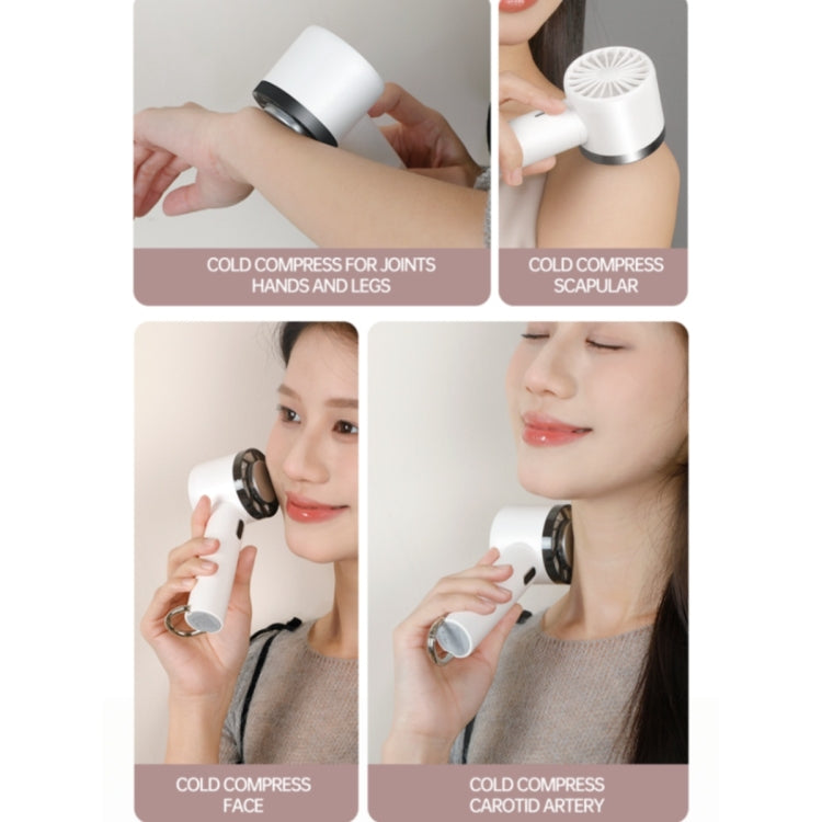 WX-625 Cold Compress Function Portable Mini Summer Fan Handheld Cooling Fan(White)