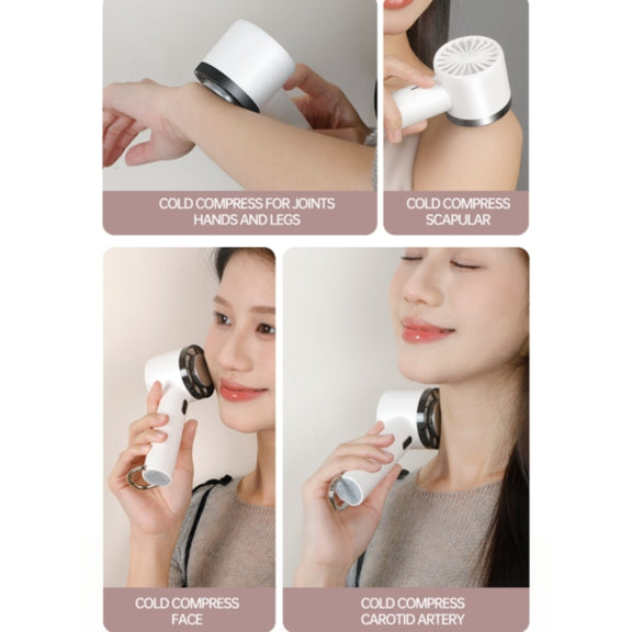 WX-625 Cold Compress Function Portable Mini Summer Fan Handheld Cooling Fan(Light Purple)