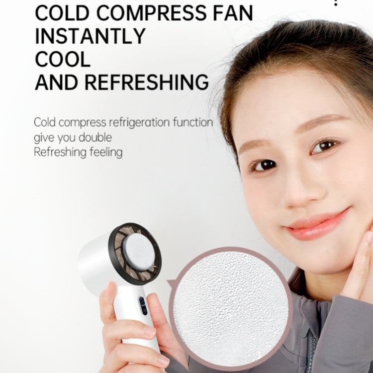 WX-625 Cold Compress Function Portable Mini Summer Fan Handheld Cooling Fan(Light Purple)