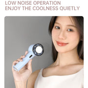 WX-625 Cold Compress Function Portable Mini Summer Fan Handheld Cooling Fan(Light Purple)