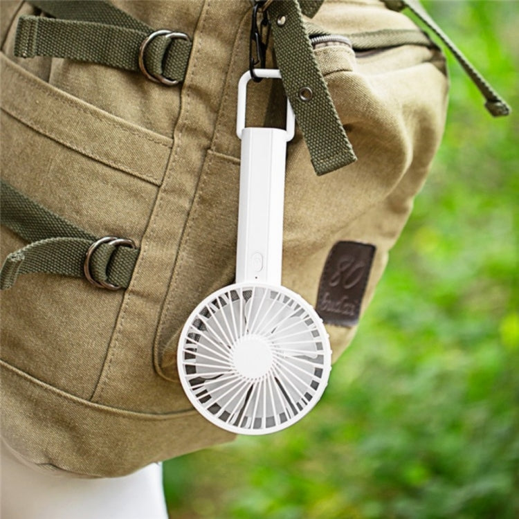 F35 With Hanging Hole Rechargeable Cooling Fan Powerful Handheld Fan 1200mAh Desk Fan(White) - Electric Fans by PMC TechLife | Online Shopping South Africa | PMC TechLife | Buy Now Pay Later Mobicred