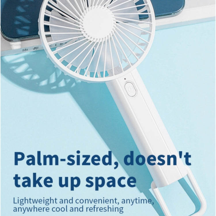 F35 With Hanging Hole Rechargeable Cooling Fan Powerful Handheld Fan 1200mAh Desk Fan(White) - Electric Fans by PMC TechLife | Online Shopping South Africa | PMC TechLife | Buy Now Pay Later Mobicred