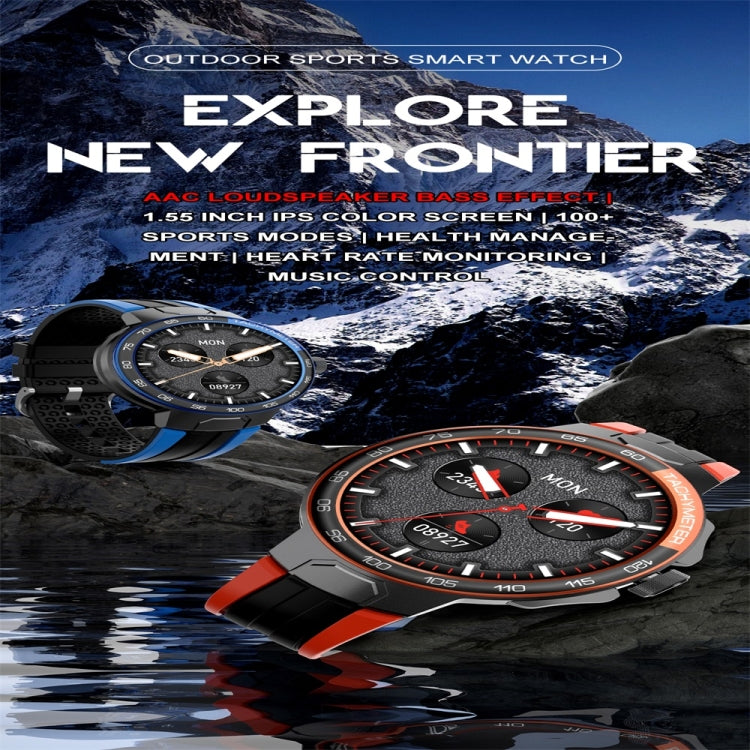 EX103 1.55 inch Color Screen Smart Watch, Support Bluetooth Call / Heart Rate Monitoring(Grey)