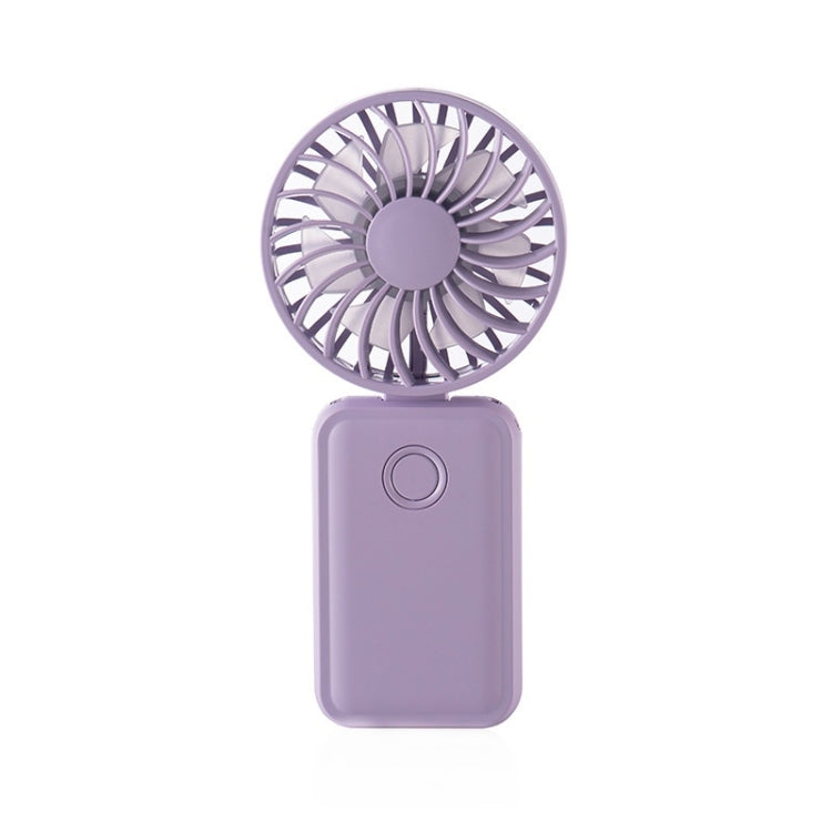 F458 With Neck Rope Summer 3 Speeds Adjustable Foldable Mini Handheld Fan(Purple) - Electric Fans by PMC TechLife | Online Shopping South Africa | PMC TechLife | Buy Now Pay Later Mobicred