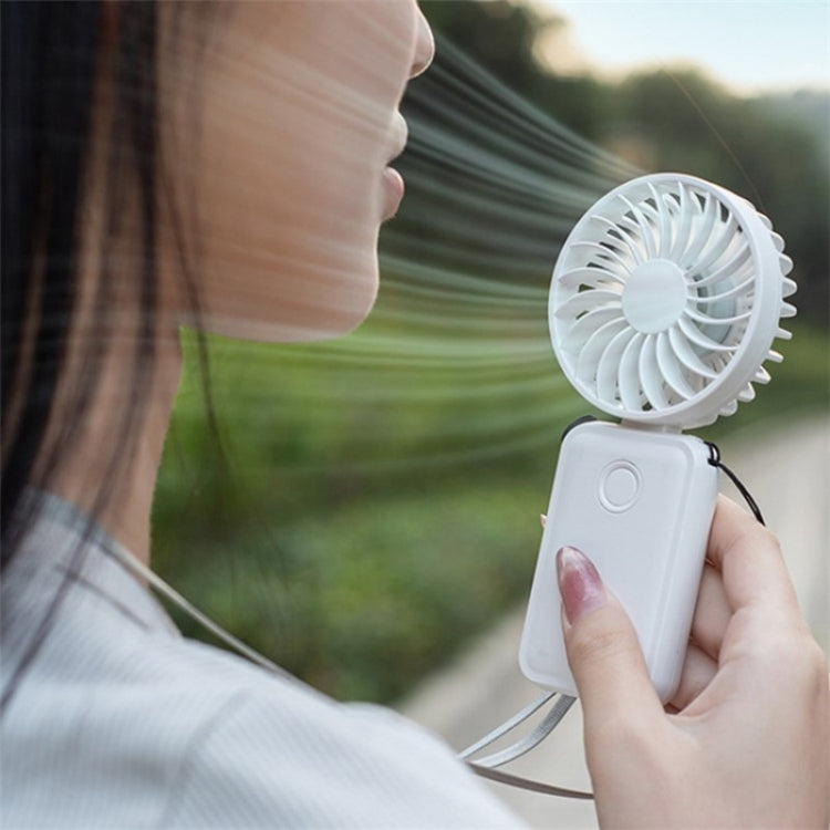 F458 With Neck Rope Summer 3 Speeds Adjustable Foldable Mini Handheld Fan(Purple) - Electric Fans by PMC TechLife | Online Shopping South Africa | PMC TechLife | Buy Now Pay Later Mobicred