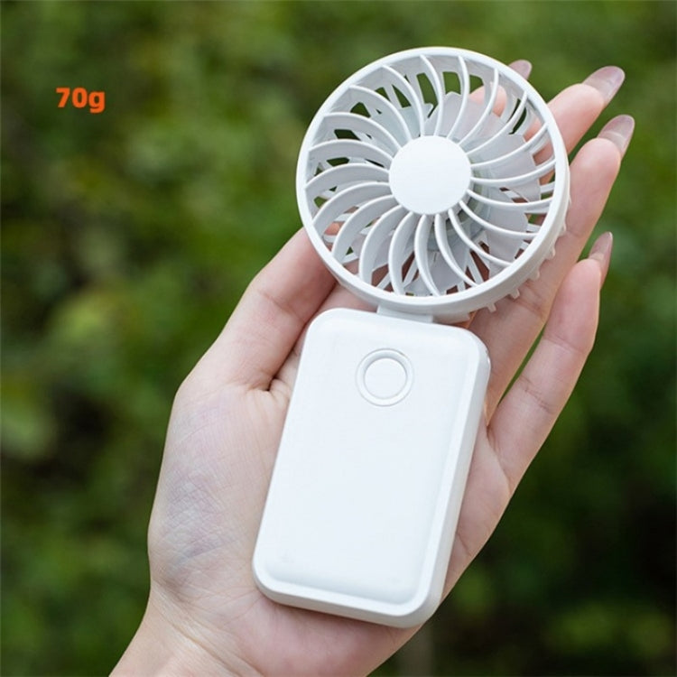 F458 With Neck Rope Summer 3 Speeds Adjustable Foldable Mini Handheld Fan(Orange) - Electric Fans by PMC TechLife | Online Shopping South Africa | PMC TechLife | Buy Now Pay Later Mobicred