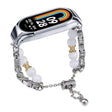 For Xiaomi Mi Band 8 Crystal Beaded Onyx Watch Band(Silver+Copper Collar) - free shipping - PMC TechLife - Order now!