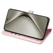 For Huawei Pura 70 Ultra Cat and Dog Embossed Leather Phone Case(Rose Gold)