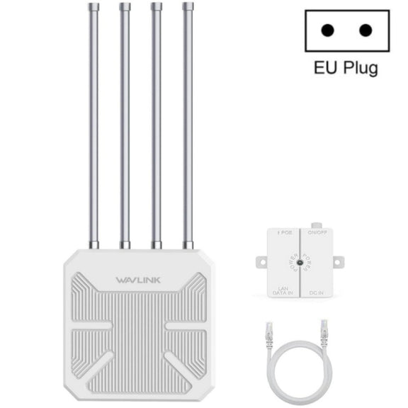 WAVLINK WN573HX3 AX3000 Water-resistant Outdoor WiFi Wireless Outdoor Dual Band Router, Plug:EU Plug