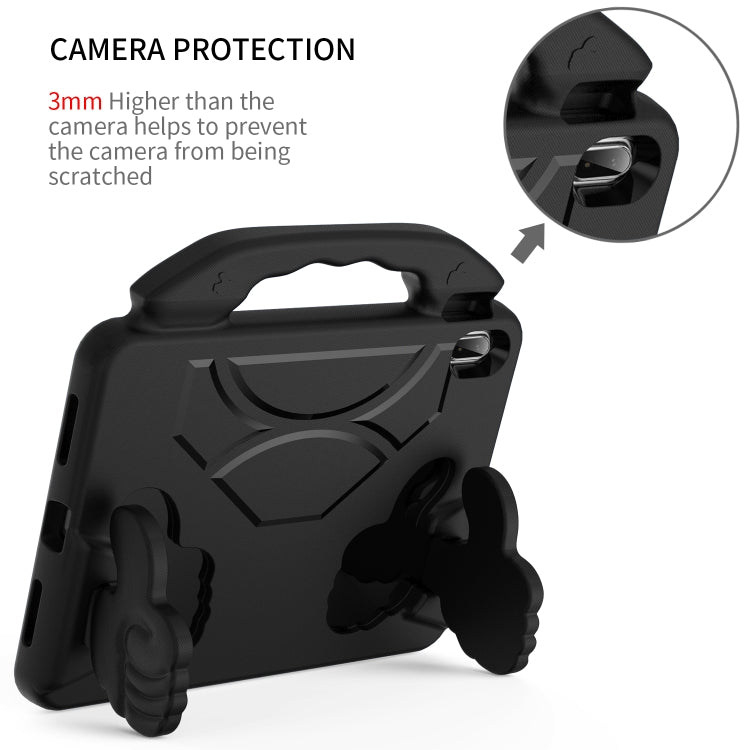 For iPad Air 11 2025 / 2024 Children EVA Shockproof Tablet Case with Thumb Bracket(Black) - iPad Air 11 2025 / 2024 Cases by PMC TechLife | Online Shopping South Africa | PMC TechLife | Buy Now Pay Later Mobicred