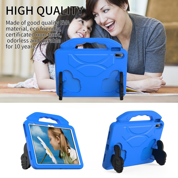 For iPad Air 11 2025 / 2024 Children EVA Shockproof Tablet Case with Thumb Bracket(Blue) - iPad Air 11 2025 / 2024 Cases by PMC TechLife | Online Shopping South Africa | PMC TechLife | Buy Now Pay Later Mobicred