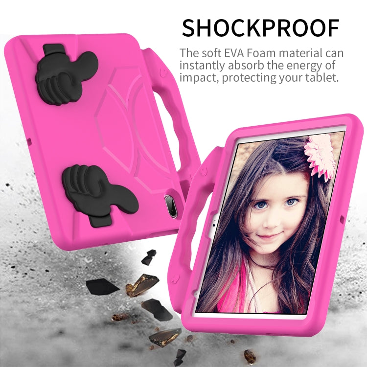 For iPad Air 11 2025 / 2024 Children EVA Shockproof Tablet Case with Thumb Bracket(RoseRed) - free shipping - PMC TechLife - Order now!