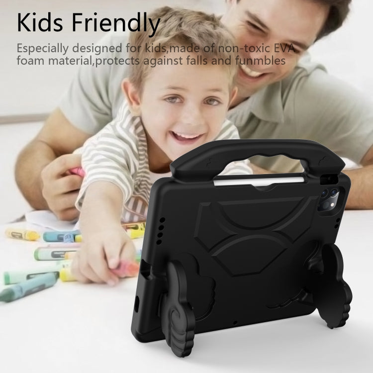 For iPad Pro 11 2024 Children EVA Shockproof Tablet Case with Thumb Bracket(Black) - iPad Pro 11 2024 Cases by PMC TechLife | Online Shopping South Africa | PMC TechLife | Buy Now Pay Later Mobicred