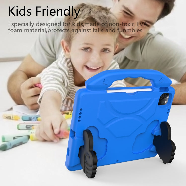 For iPad Pro 11 2024 Children EVA Shockproof Tablet Case with Thumb Bracket(Blue) - free shipping - PMC TechLife - Order now!