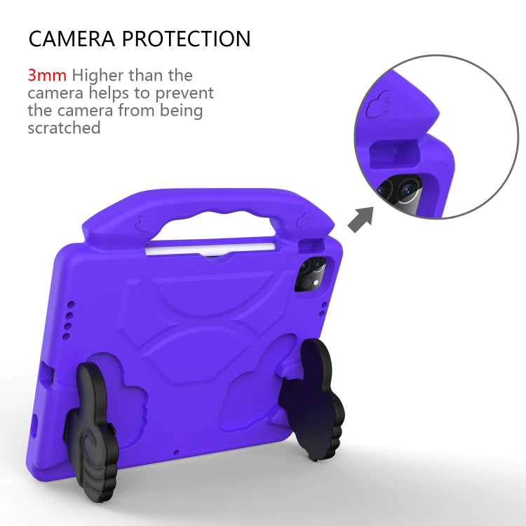 For iPad Pro 11 2024 Children EVA Shockproof Tablet Case with Thumb Bracket(Purple) - iPad Pro 11 2024 Cases by PMC TechLife | Online Shopping South Africa | PMC TechLife | Buy Now Pay Later Mobicred