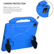 For iPad Air 13 2025 / 2024 Children EVA Shockproof Tablet Case with Thumb Bracket(Blue)